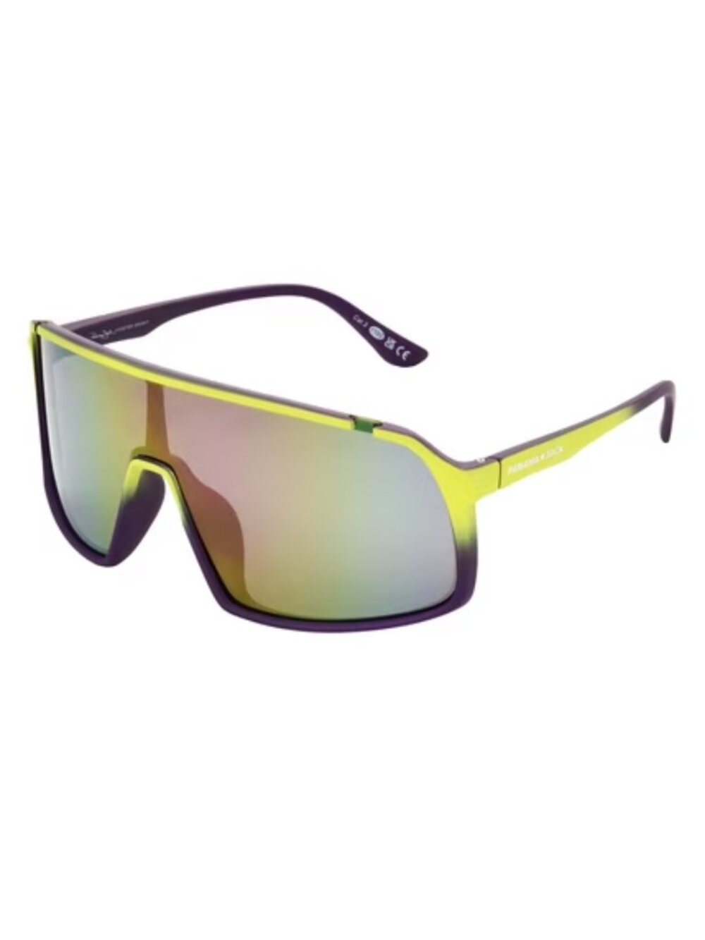 NWT Panama Jack Foster Grant Gradient Shield Sunglasses Green Mirror